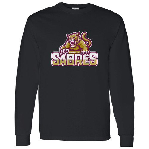SSB Adult Heavy Cotton Long Sleeve T-Shirt - Black (Design 5) (SSB-026-BK)