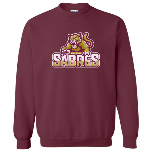 SSB Adult Heavy Blend Fleece Crew - Maroon (Design 5) (SSB-027-MA)