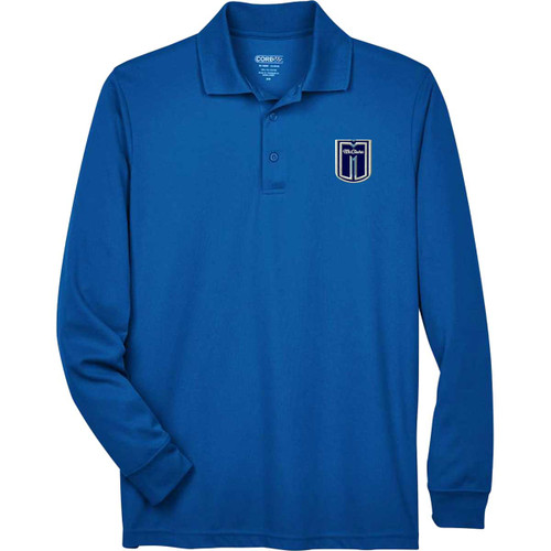 MCP Adult Long Sleeve Polo Shirt - Royal (New Design) (MCP-007-RO)