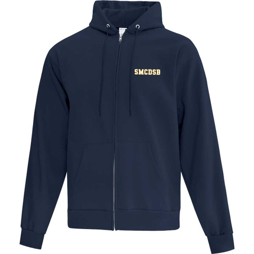 SIM Adult Everyday Fleece Full Zip Hooded Sweatshirt - Navy (SIM-019-NY)