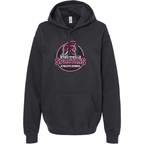 SDS Adult Softstyle Midweight Hooded Sweatshirt - Black (SDS-021-BK)