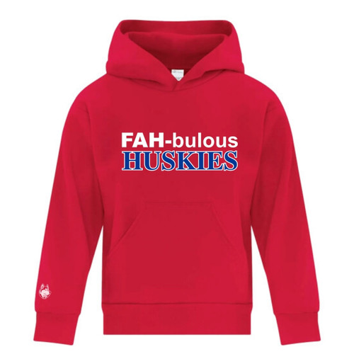 FAH Youth Fleece Hoodie - Red (FAH-316-RE)