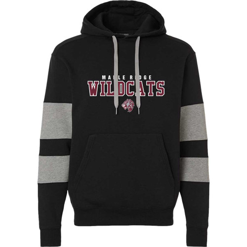MRW Adult Jackson Way Hoodie - Black / Charcoal Heather (MRW-010-BK)