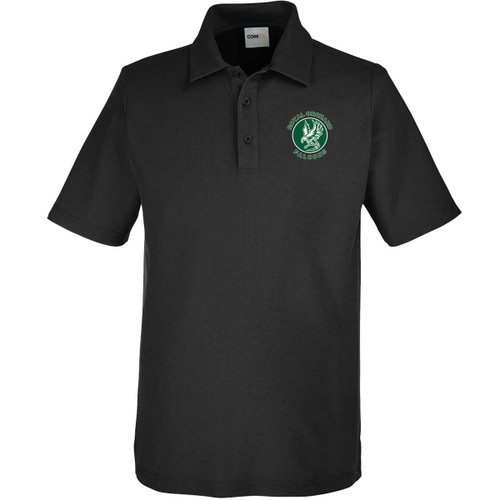  ROS Men’s Fusion ChromaSoft Pique Polo - Black (ROS-106-BK)