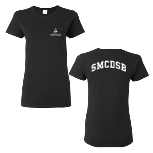 SIM Women’s Heavy Cotton Tee - Black (SIM-216-BK)