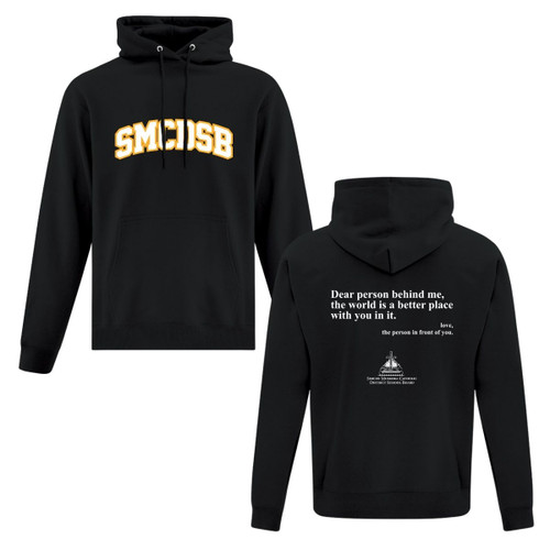 SIM Adult Everyday Fleece Hooded Sweatshirt - Black (SIM-018-BK) 