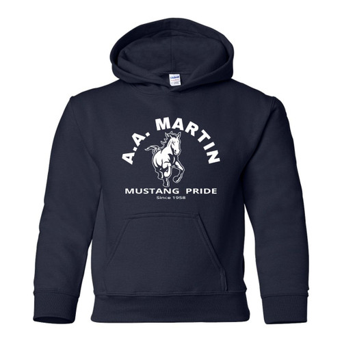 AAM Youth Heavy Blend Hooded Sweatshirt - Navy (AAM-302-NY)