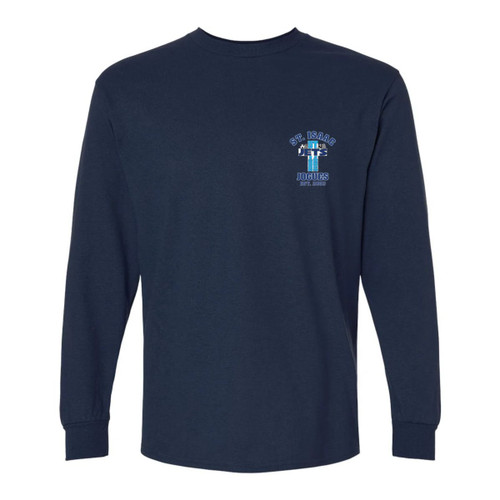 SIJ Adult Ultra Cotton Long Sleeve T-Shirt - Navy (SIJ-020-NY) 