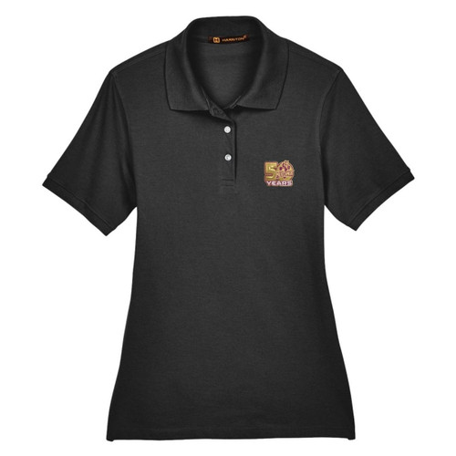 MDC Women’s Harrington Easy Blend Polo - Black (MDC-214-BK) 