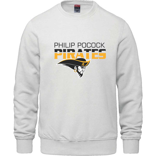 PPO Men's Crew Sweatshirt - White (Design 2) (PPO-018-WH)