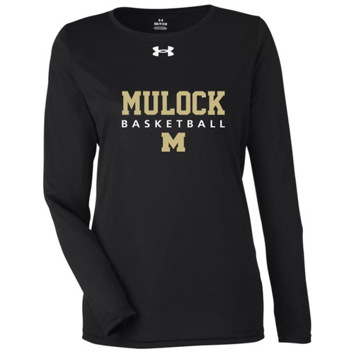 SWM Under Armour Women’s Long Sleeve Team Tech T-Shirt - Black (SWM-217-BK)