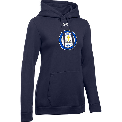 SCS Under Armour Women's Hustle Fleece Hoody - Navy (SCS-021-NY)