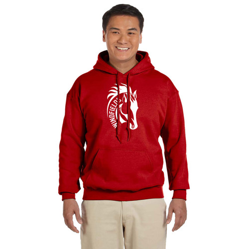 WJH Adult Heavy Blend 50/50 Hoody - Red (WJH-011-RE)