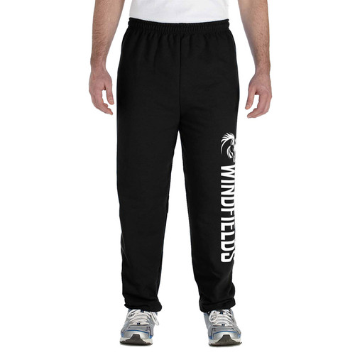 WJH Adult Heavy Blend 50/50 Sweatpants - Black (WJH-014-BK)