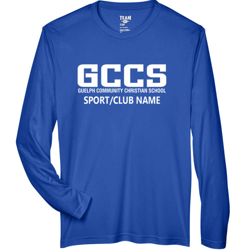 GCC Team 365 Men's Zone Performance Long-Sleeve T-Shirt - Sport Royal (GCC-010-SR)