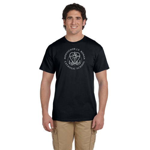 MRO Gildan Adult Ultra Cotton T-Shirt with Faith-Based Logo - Black (MRO-107-BK)