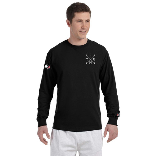 SLSS Champion Men's Long-Sleeve T-Shirt (Design 3) - Black (SLS-132-BK)