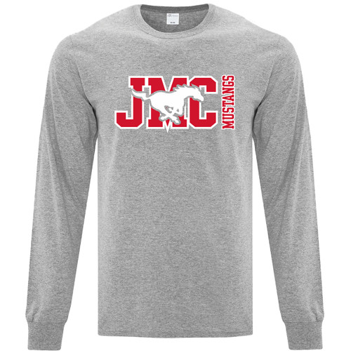 JMC ATC Adult Everyday Cotton Long Sleeve Tee - Athletic Heather (JMC-021-AH)