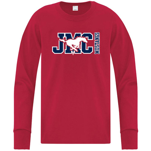 JMC ATC Youth Everyday Cotton Long Sleeve Tee - Red (JMC-321-RE)