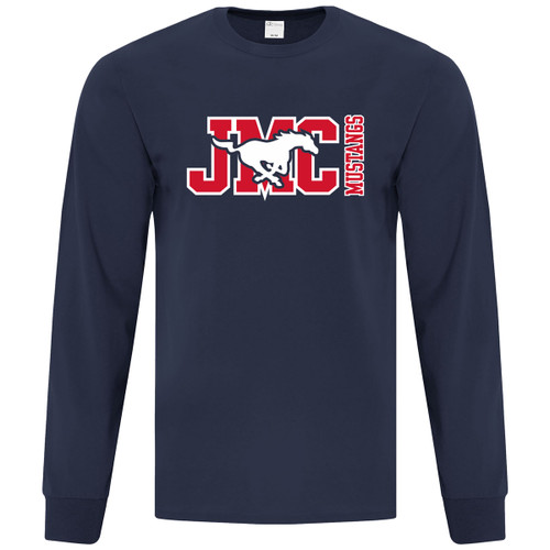 JMC ATC Adult Everyday Cotton Long Sleeve Tee - Navy (JMC-021-NY)