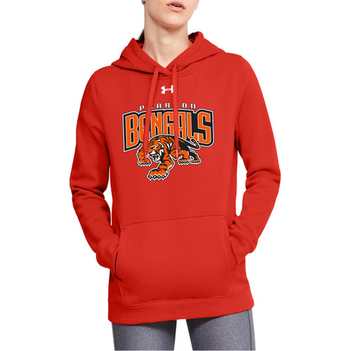 LBP Under Armour Ladies Hustle Fleece Hoody - Dark Orange (LBP-206-DO)