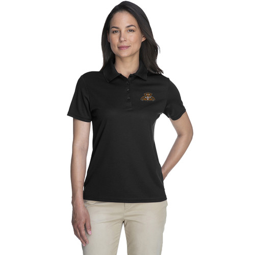 LBP Core 365 Ladies’ Poly-Performance Piqué Polo - Black (LBP-209-BK)