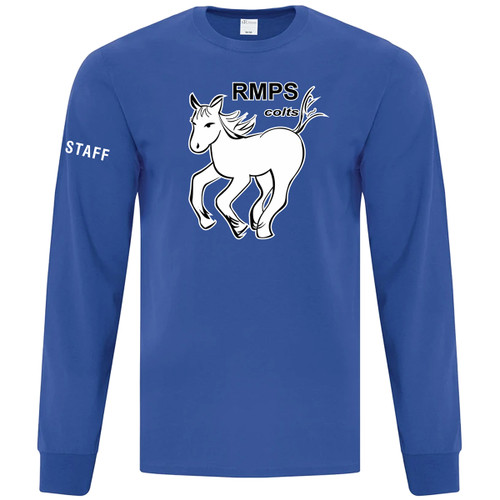 ROM ATC Adult Everyday Cotton Long Sleeve Tee - Royal Blue (ROM-003-RO)