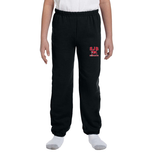 JDB Gildan Youth Heavy Blend Sweatpants (Design 02) - Black (JDB-331-BK)