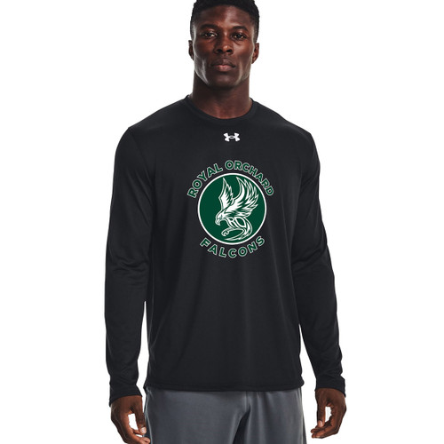 ROS Under Armour Men’s Tech Team Long Sleeve Tee (Design 01) - Black (ROS-105-BK)