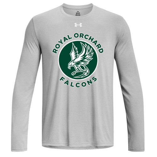 ROS Under Armour Men’s Tech Team Long Sleeve Tee - Mod Grey (ROS-105-MG)
