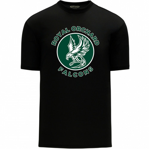 ROS Athletic Knit Women’s Apparel Short Sleeve Shirts - Black (ROS-206-BK)