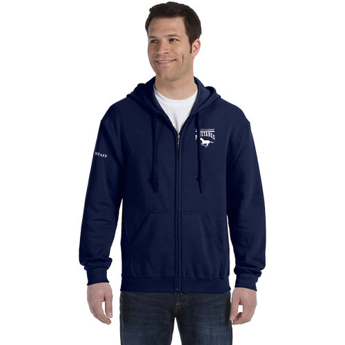 MAS Gildan Adult Heavy Blend Full-Zip Hood - Navy (Staff) (MAS-008-NY)