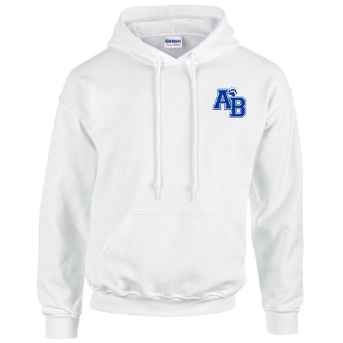 ABJ Gildan Adult 50/50 Hoodie - White (ABJ-004-WH)