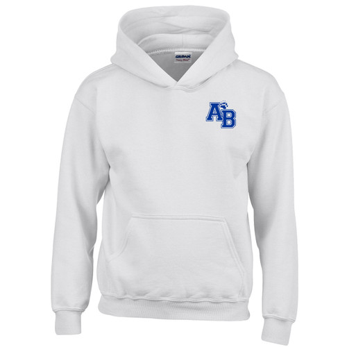 ABJ Gildan Youth 50/50 Hoodie - White (ABJ-304-WH)