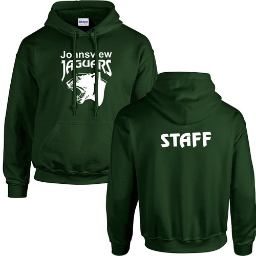 JOV Gildan Adult Heavy Blend Pullover Hooded Sweatshirt - Forest Green (Staff (JOV-002-FO)