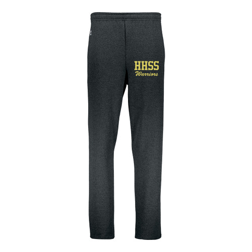 HHS Russell Men's Open Bottom Pocket Sweatpant - Black (HHS-112-BK)