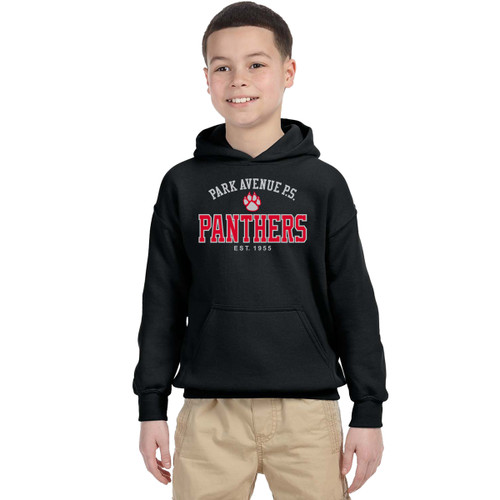 PAS Gildan Youth Heavy Blend Hooded Sweatshirt - Black (PAS-301-BK)