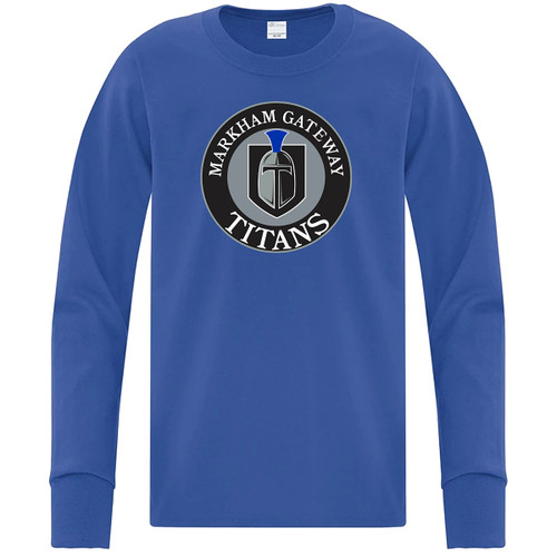 MGP Youth Cotton Long Sleeve Tee - Royal (MGP-304-RO)