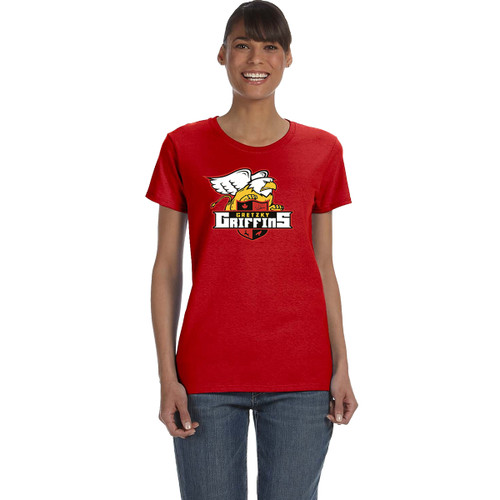 WGS Ladies' Heavy Cotton T-Shirt - Red (WGS-202-RE)