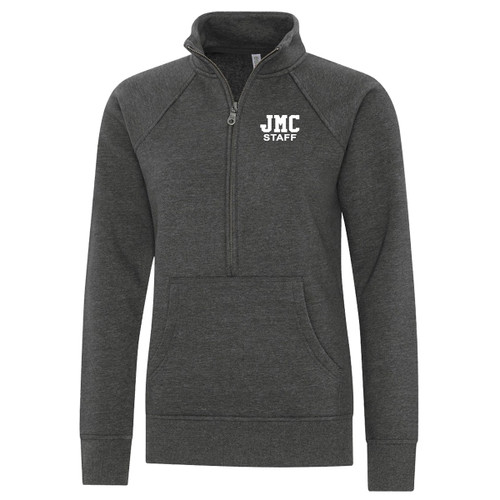 JMC Ladies Esactive Vintage ½ Zip Sweatshirt - Charcoal Heather (JMC-230-CH)