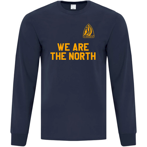 SBS Adult Cotton Long Sleeve Tee - Navy (SBS-002-NY)