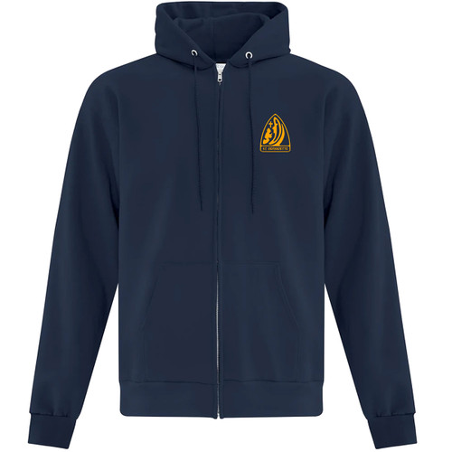 SBS Adult Fleece Full Zip Hooded Sweartshirt -Navy (SBS-004-NY)