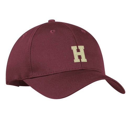 HHS Adult Cotton Twill Cap - Maroon (HHS-051-MA.SN-C130-MAR-OS)