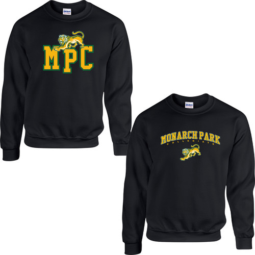 MPC Adult Heavy Blend Fleece Crew - Black (MPC-019-BK)