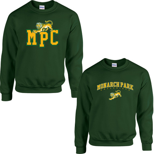 MPC Adult Heavy Blend Fleece Crew - Forest Green (MPC-019-FO)