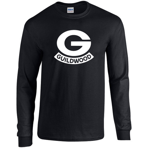 GDD Men's Heavy Cotton Long Sleeve T-Shirt - Black (GDD-102-BK)