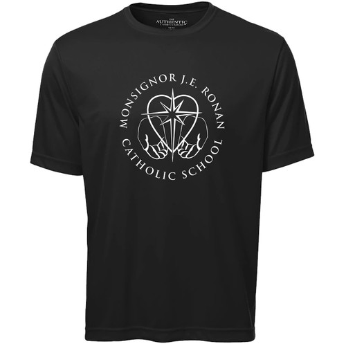 MRO Adult Pro Team Short Sleeve Tee with Faith-Based Logo - Black (MRO-019-BK)