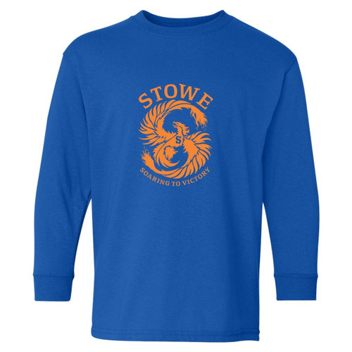 DES Youth Heavy Cotton Long Sleeve Tee - Royal (DES-302-RO) 