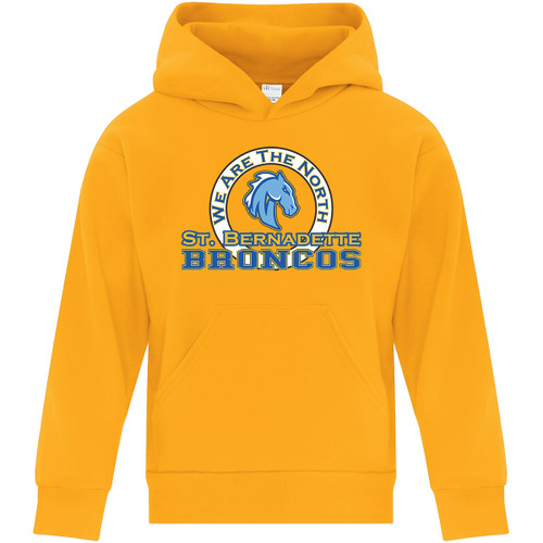 SBS Youth Fleece Hooded Sweartshirt - Gold (Design 2) (SBS-308-GO)