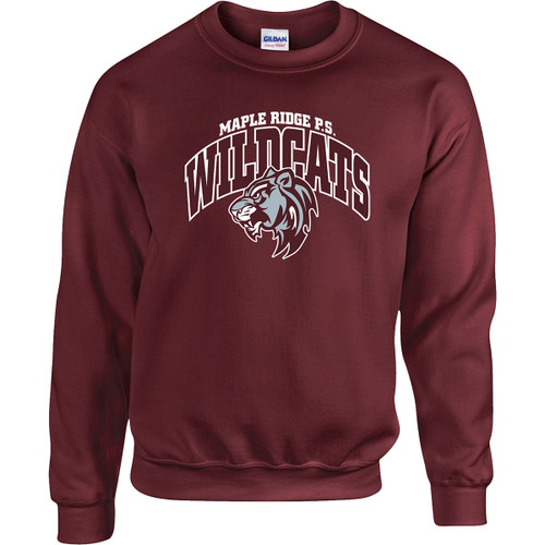 MRW Adult Heavy Blend 50/50 Fleece Crew - Maroon (MRW-020-MA)